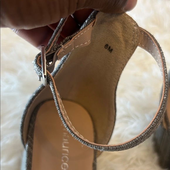 Maurices Taupe Braided Front Ankle-Strap Block Heel Sandal - Picture 4 of 14